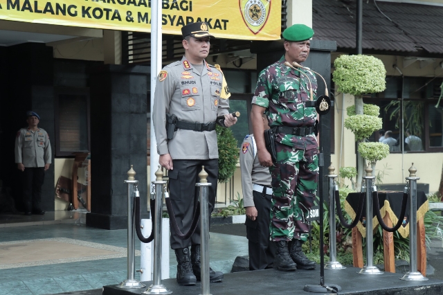 Polresta Malang Kota Satukan Frekwensi Jaga Kamtibmas Bersama Kodim 0833 dalam Penguatan Sinergi Polisional