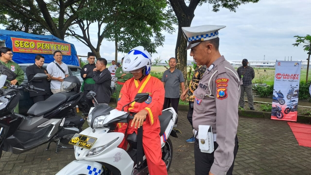 Sosialisasi dan Tes Riding Bersama IPSI Kota Kediri, oleh Polres Kediri Kota