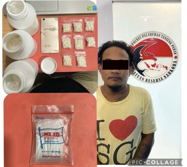 Satresnarkoba Polres Pelabuhan Tanjung Perak berhasil Mengamankan Pelaku Peredaran Pil Koplo Jenis Double L