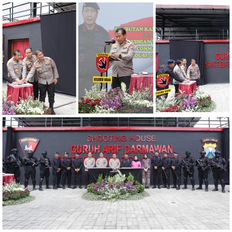 Peresmian Shooting House, Mobil Command Center dan Tower Brimob Guruh Arif Darmawan oleh Kapolda Jatim