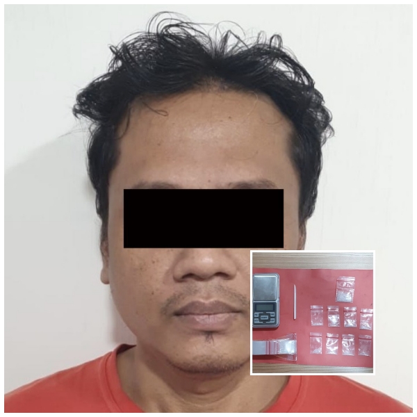 Seorang Pengangguran yang Mengedarkan Sabu Diamankan Anggota Satresnarkoba Polres Pelabuhan Tanjung Perak