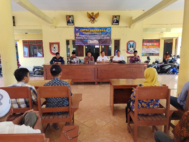 Libatkan Toga, Tomas dalam Gelar Sosialisasi Bahaya Narkoba dan Miras oleh Polres Jember