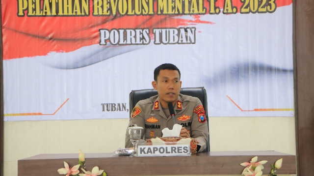 Gelar Pelatihan Revolusi Mental oleh Polres Tuban, dalam Mewujudkan Polisi Berkarakter