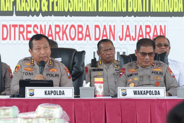 Polda Jatim Musnahkan Barang Bukti Narkoba Menjelang Ramadhan