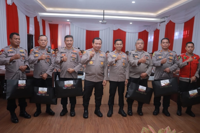 Sejumlah Personel Polres Jember mendapatkan Apresiasi dari Kapolda Jatim