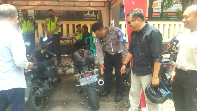 Wujudkan Zero Knalpot Brong, Polres Jember Gelar Operasi