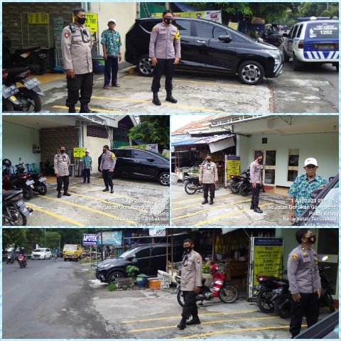 Dalam Memelihara Kamtibmas, Polsek Tambaksari Surabaya melaksanakan Patroli Rutin di Gresikan Surabaya