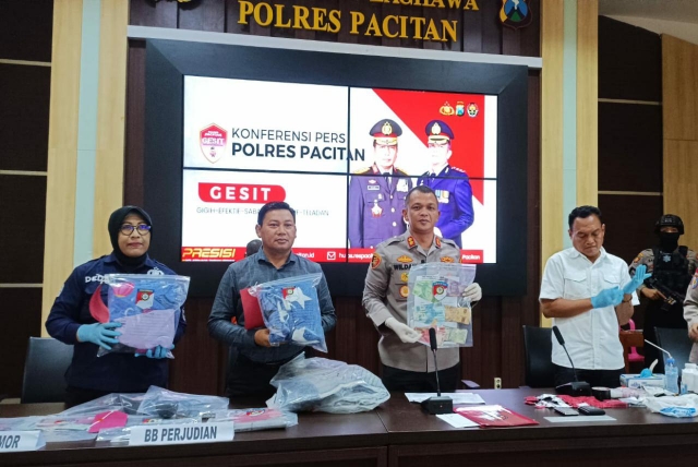 Ungkap Hasil Ops Pekat Semeru 2023 Sebanyak 17 Tersangka Diamankan oleh Polres Pacitan