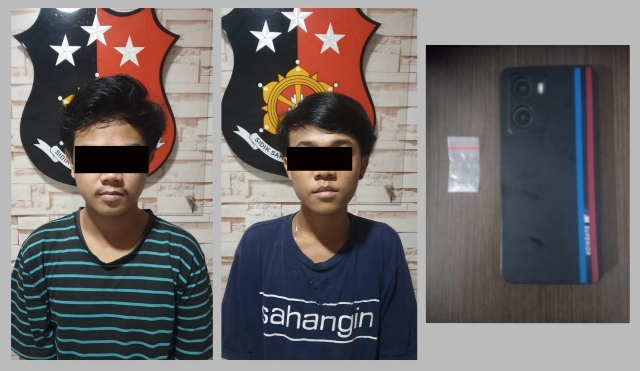 2 Pemuda Belia, Patungan dengan Membeli Narkotika Golongan I jenis Sabu Ditangkap Polisi