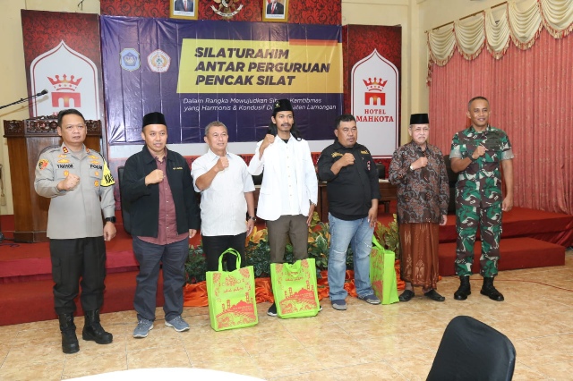 Dandim 0812/Lamongan dan Kapolres Hadiri Acara Silaturahmi Antar Perguruan Pencak Silat Se- Kabupaten Lamongan
