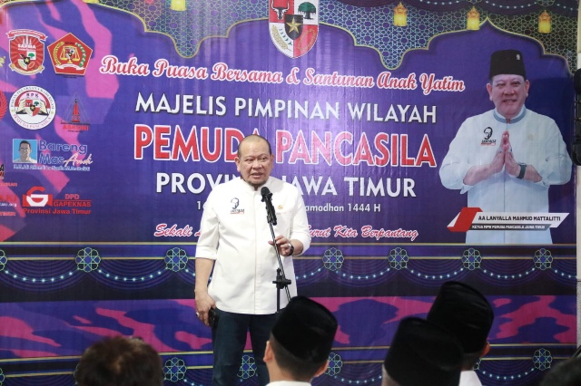 Sosialisasi 4 Pilar Kebangsaan, LaNyalla Ajak Kader Pemuda Pancasila Kawal Inpres Nomor 2 Tahun 2023