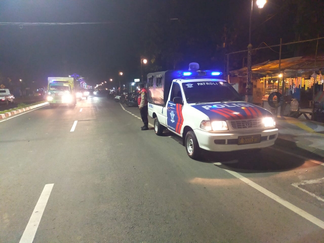 Lakukan Pengawasan di Dua Jalur yang Berpotensi Untuk Balapan oleh Polresta Mojokerto