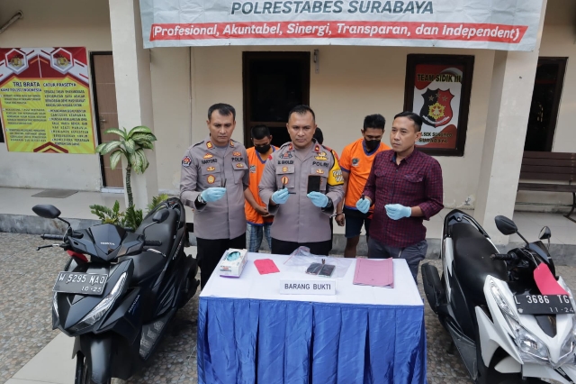 Komplotan Curanmor 15 TKP di Surabaya dan Sidoarjo berhasil Diamankan Polisi