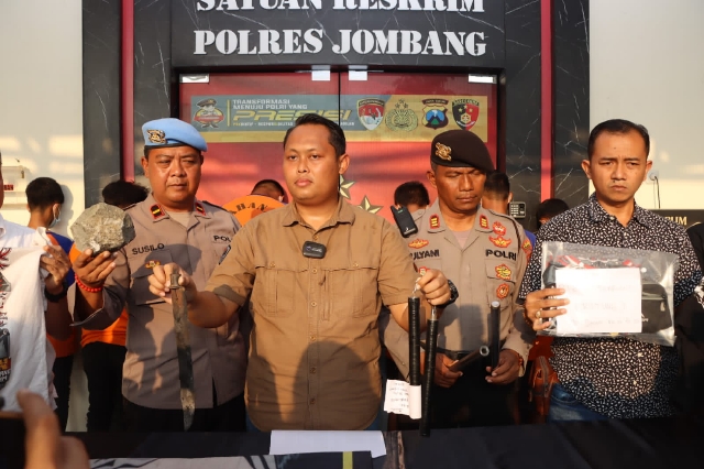 Polres Jombang berhasil Mengamankan Ratusan Oknum Pesilat Imbas Bikin Onar