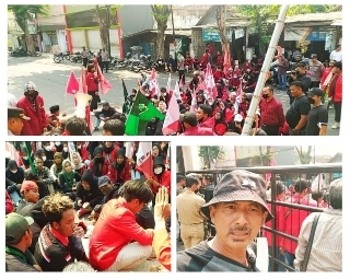 Didominasi Jaket Merah, Gabungan Mahasiswa Gelar Aksi Demonstrasi Momen HJL Ke-454