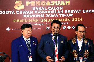 Daftar ke KPU, NasDem Jatim: Calon Legislatif Kita Baik dan Amanah