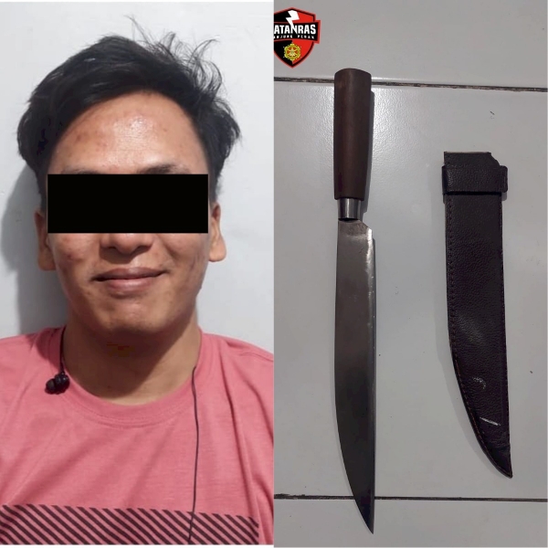 Pemuda asal Surabaya Diamankan Polisi saat Terjaring Rasia dengan Membawa Sajam