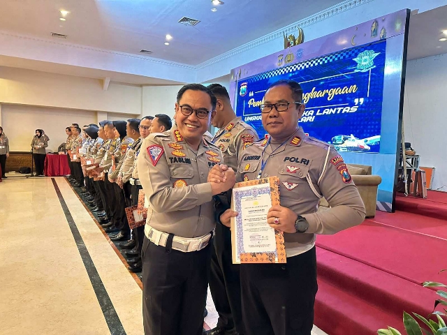 Piagam Penghargaan dari Polda Jatim Kembali didapat oleh Satlantas Polres Sumenep