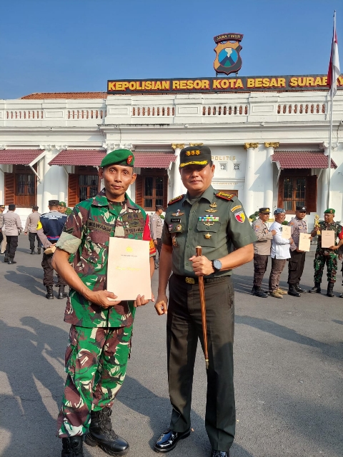 Babinsa, Bhabinkamtibmas Rungkut Tengah Raih Juara 3 Lomba Satkamling