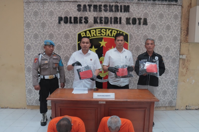 Polres Kediri Kota Ungkap 3 Kasus, 4 Tersangka Berhasil Diamankan