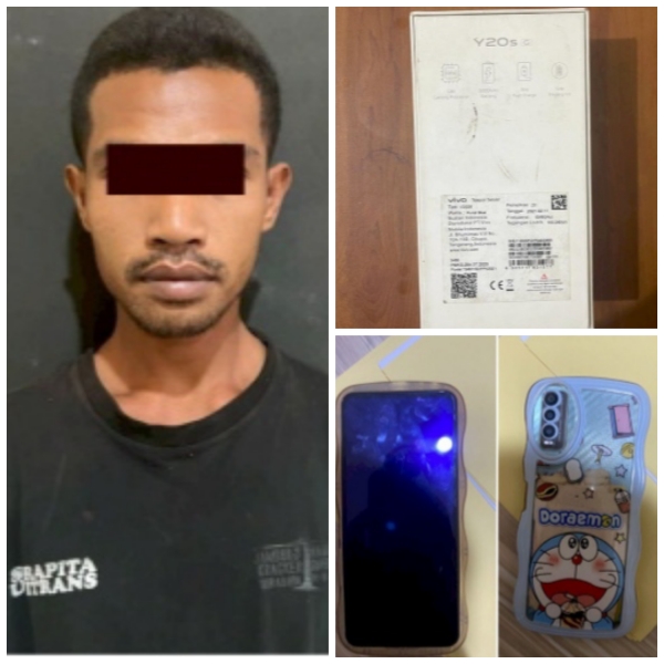 Pencuri HP Tertangkap saat Bersembunyi di Kamar Mandi