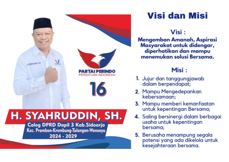 H. Udin Tokoh Masyarakat Sekaligus Pengusaha Maju Bacaleg Kabupaten Sidoarjo dari Partai Perindo