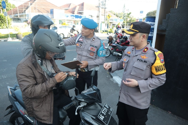 Polres Kediri Kota Gelar Gaktiplin Bagi Anggota Polri dalam Ops Patuh Semeru 2023