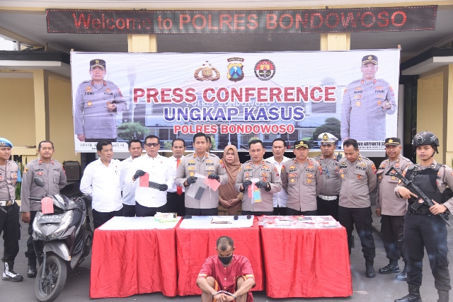 Polres Bondowoso Berhasil Ungkap Curas Satu Tersangka Diamankan
