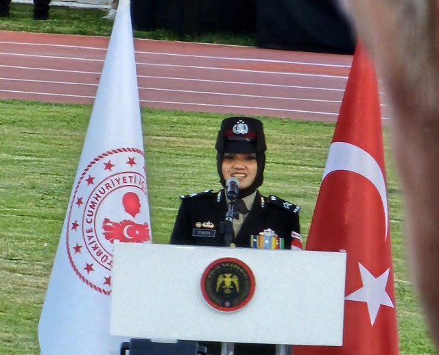Polwan Polda Jatim Asal Pasuruan Jadi Lulusan Terbaik Akademi Kepolisian di Turki