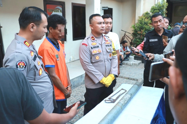Pencuri Tiang PJU Taman di Surabaya Diamankan Polisi