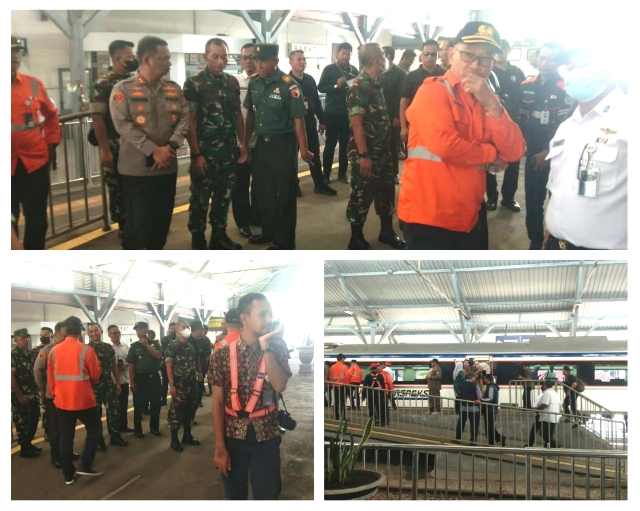Dampingi Danrem 082/CPYJ, Dandim 0812 Cek Titik Kesiapan Lokasi Transit Kunker Wapres RI Menuju Tuban