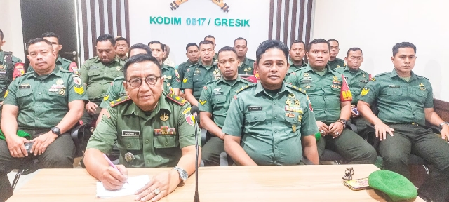 Kodim 0817/Gresik Mengikuti Sosialisasi Aplikasi ETWPAD Dilaksanakan Secara Virtual