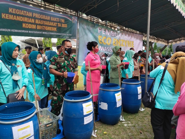 Kodim 0817/Gresik Selenggarakan Program Bakti TNI Kemandirian Masyarakat TA 2023