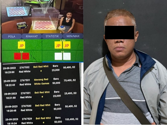 Laki-Laki Asal Gedangan Sidoarjo Ditangkap Polisi Saat Main Judi Online di Warkop Surabaya