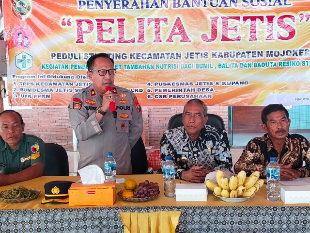 Sinergitas Polres Mojokerto Kota Bersama TNI Dukung Pemerintah Tangani Stunting