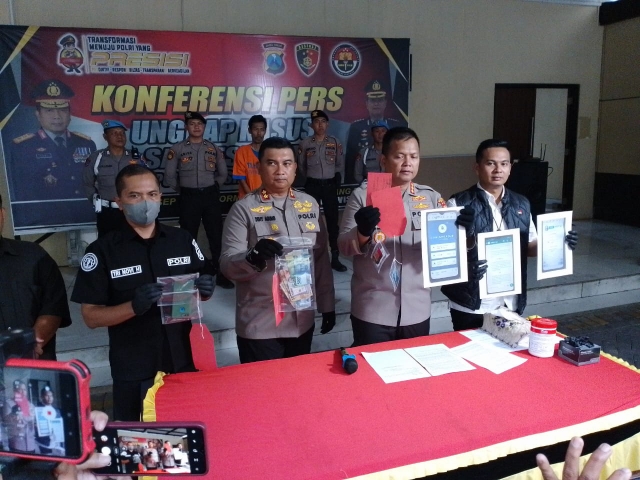Kasus Judi Online Satu Tersangka Diamankan berhasil Diungkap Polresta Sidoarjo