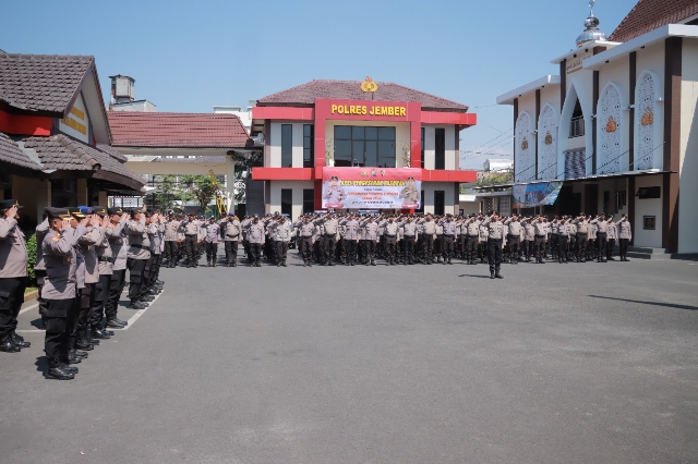 Polres Jember Kerahkan 600 Personel Gabungan untuk Amankan Pilkades Serentak