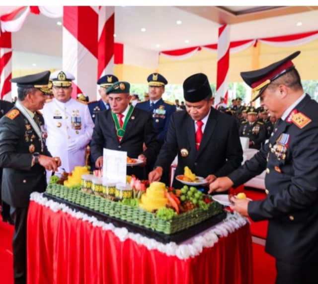 Kapolda Sumut Hadiri Upacara Peringatan HUT TNI Ke-78 Tahun