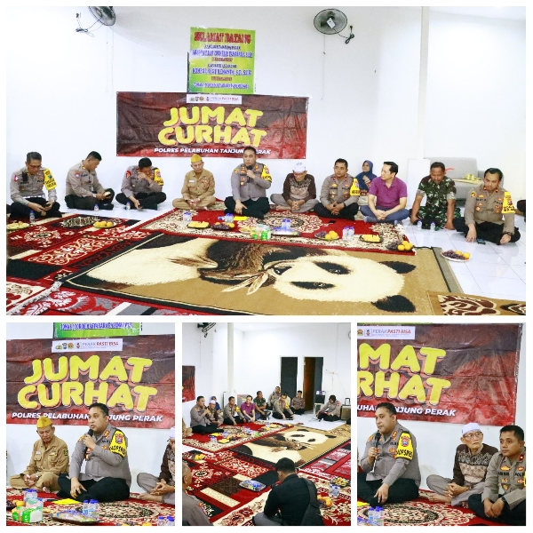 Awali Tugas, Kapolres Pelabuhan Tanjung Perak Gelar Jumat Curhat di Rumah Tahfidz Al-Hidayah