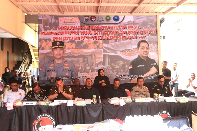 Polda Jatim Musnahkan Narkoba Hasil Ungkap Kasus Selama 6 Bulan