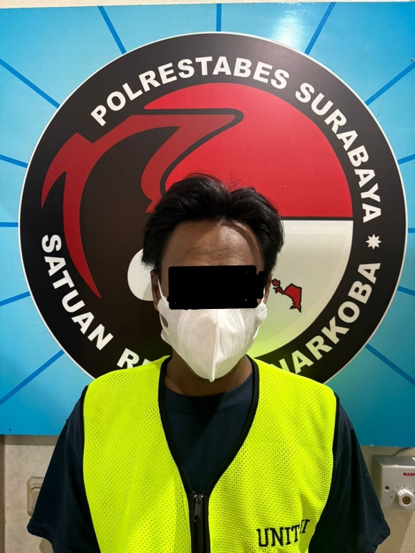 Kuli Bangunan Edarkan Sabu Diamankan Satresnarkoba Polrestabes Surabaya