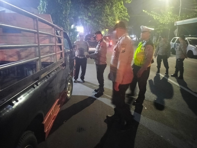 Jelang 1 Muharam Polrestabes Surabaya  Bersama Tiga Pilar Gelar Patroli Skala Besar