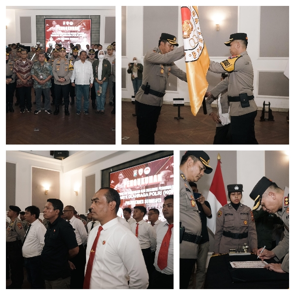 Kapolrestabes Resmi Kukuhkan Komite Olahraga Polri Tingkat Polrestabes Surabaya