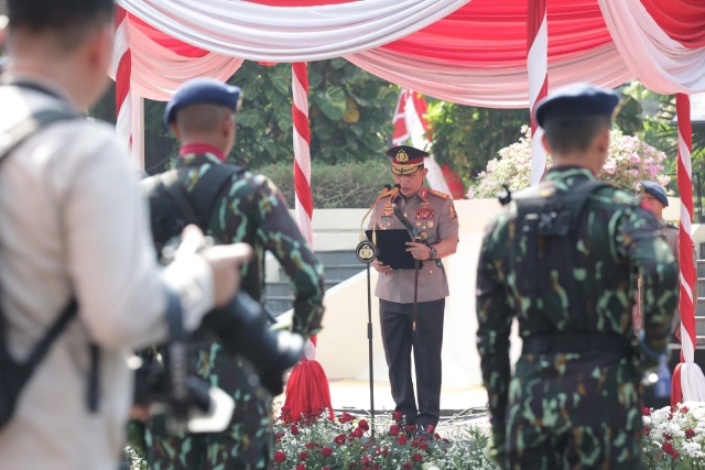 Upacara Hari Juang Polri di Surabaya dipimpin Langsung oleh Kapolri