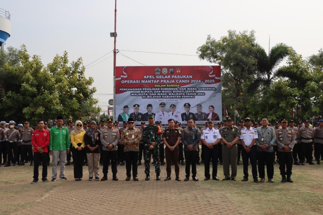 Apel Gelar Pasukan, Langkah Serius Pengamanan Pilkada Serentak 2024 Polres Kendal