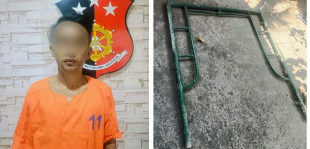 Polsek Krembangan Berhasil Mengamankan Pencuri Scafolding yang Merupakan Seorang Residivis