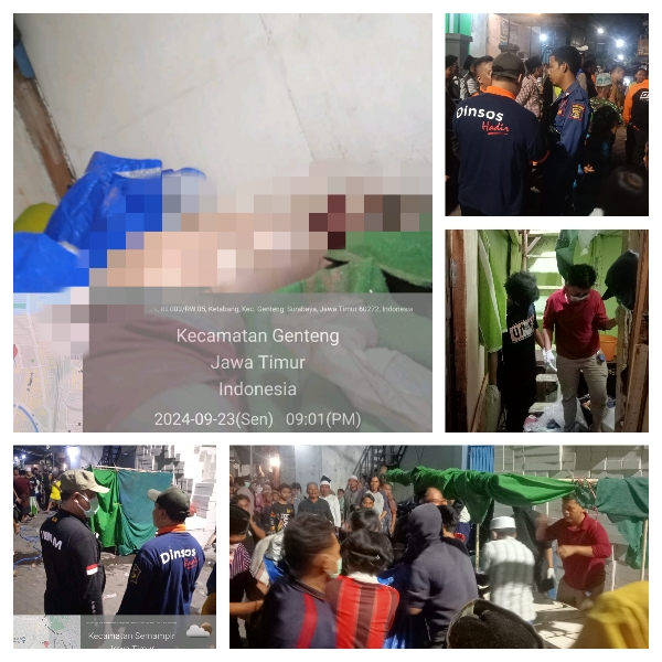 Warga Jalan Sumbo Surabaya Digegerkan dengan Penemuan Mayat Dalam Rumah
