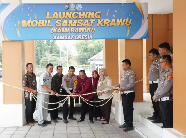 Peluncuran Mobil Samsat KRAWU di Gresik Inovasi Terbaru dalam Mendekatkan Pelayanan terhadap Masyarakat