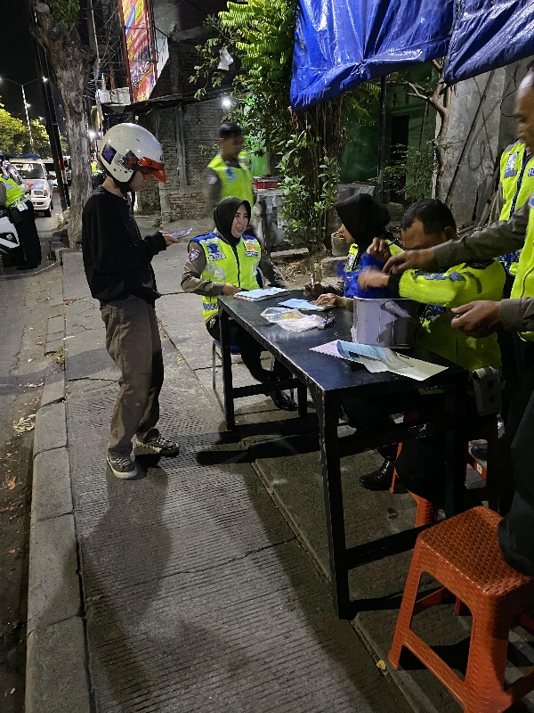 Satlantas Polrestabes Surabaya Menindak 128 Kendaran Roda Dua