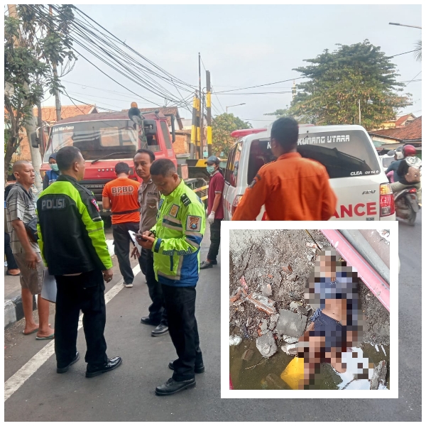 Sebuah Trailer Lawan Sepeda Angin, Satu Korban Meninggal Dunia di Tempat Kejadian